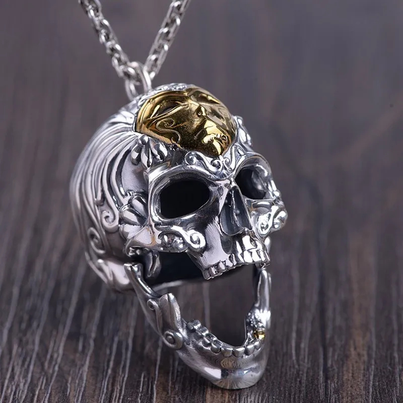 Подвеска в виде черепа из серебра 2020 пробы для мужчин | Украшения и аксессуары