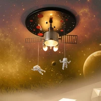 creative personality science and technology feeling astronaut satellite boy room cartoon children lamp children bedroom ceiling