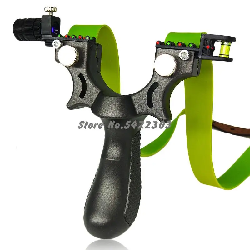 

Level Instrument Fast Press Slingshot Powerful Precision Flat Rubber Band Bow Elastic Outdoor Shooting Competition Catapult