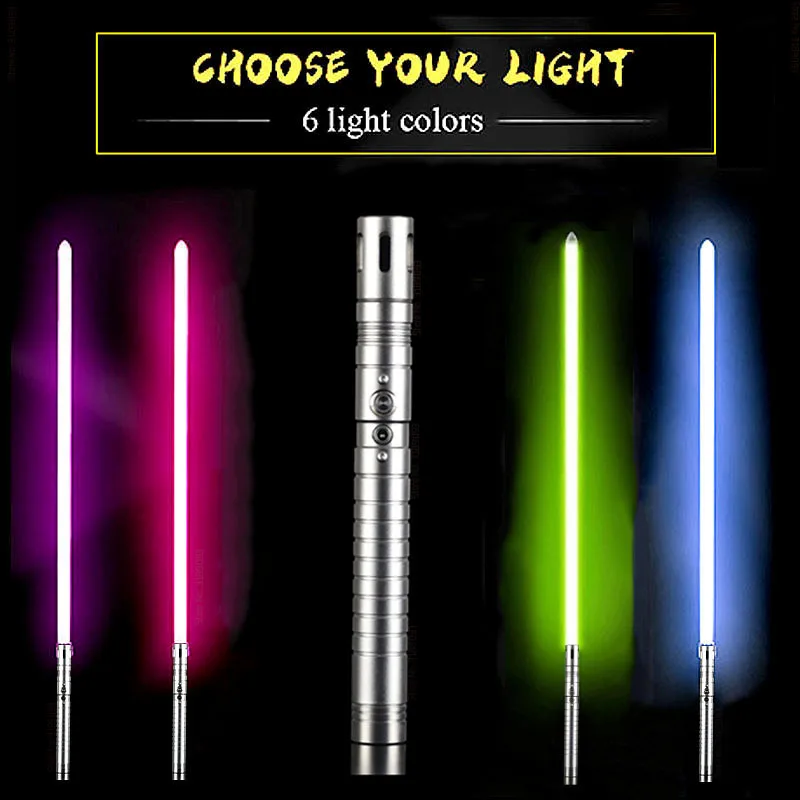 

11 Color Lightsaber Light Saber Metal Sword Rgb Discoloration Laser Laser Force Fx Dueling Outdoor Creative Wars Toys