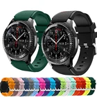Ремешок силиконовый для Samsung Active 2 4044 мм Gear S3 46 мм Huawei watch GT2, браслет для Galaxy watch 4Classic3 4642 мм, 20 мм 22 мм
