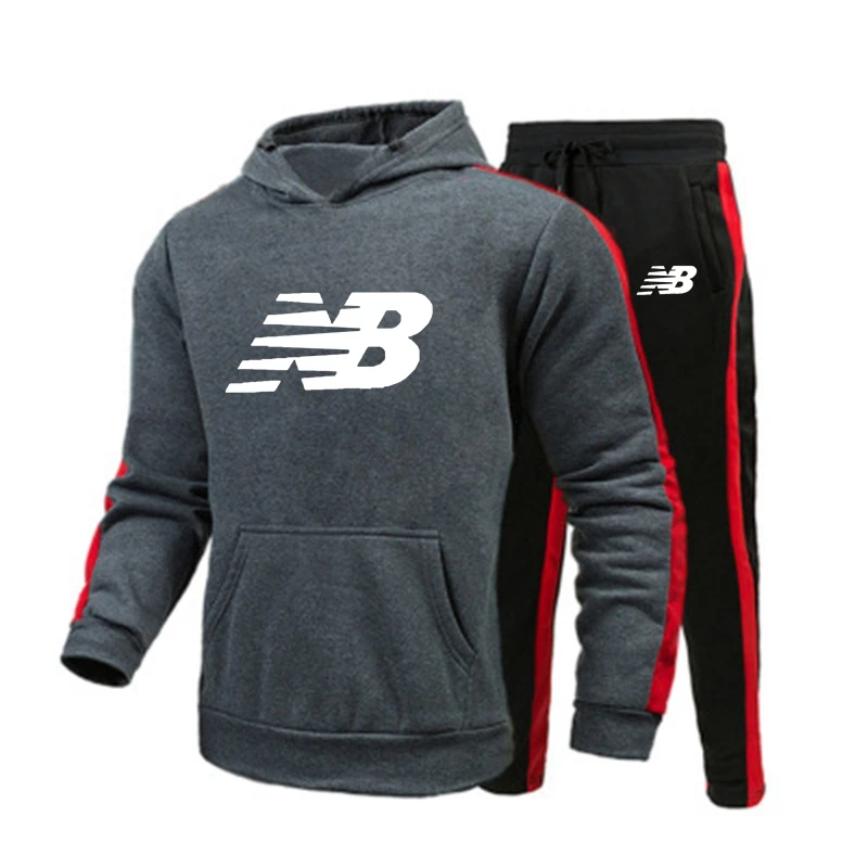 

2021 New Men's Hoodie Set Sportswear Pullover Wool Hoodie Sweatpants Jogging Men's Pullover Casual Comfortable Sweatshirt