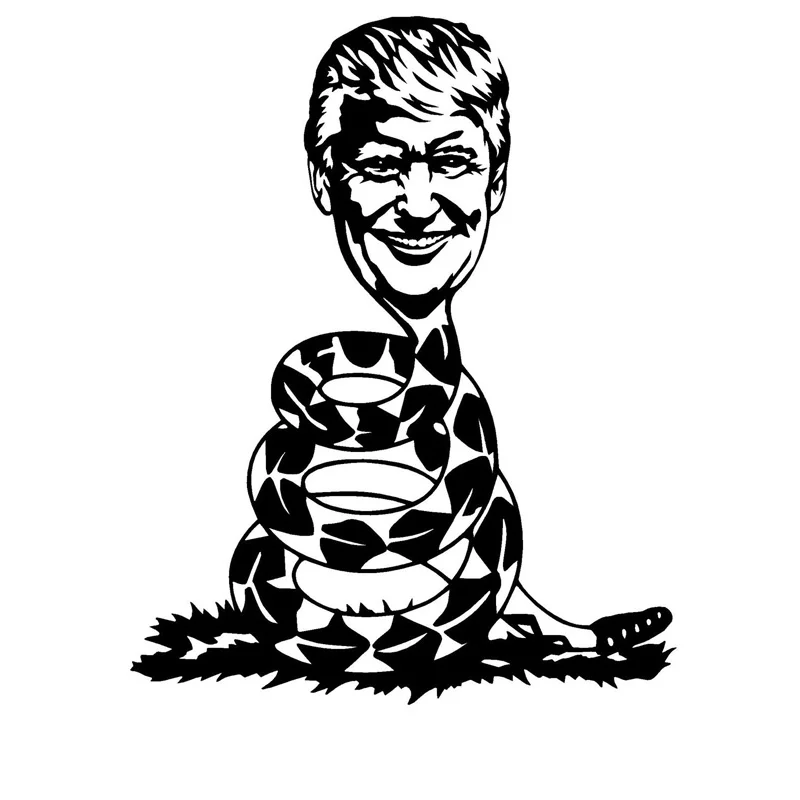 

Car Stickers Funny Donald Trump Head Snake Body PVC Car Decoration Accessories Decals Creative Waterproof Black/white,20cm*16cm