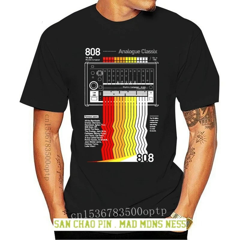 

Мода 808 Классическая кислотная Техническая Футболка одежда для отдыха с круглым вырезом из хлопка размера плюс 013431