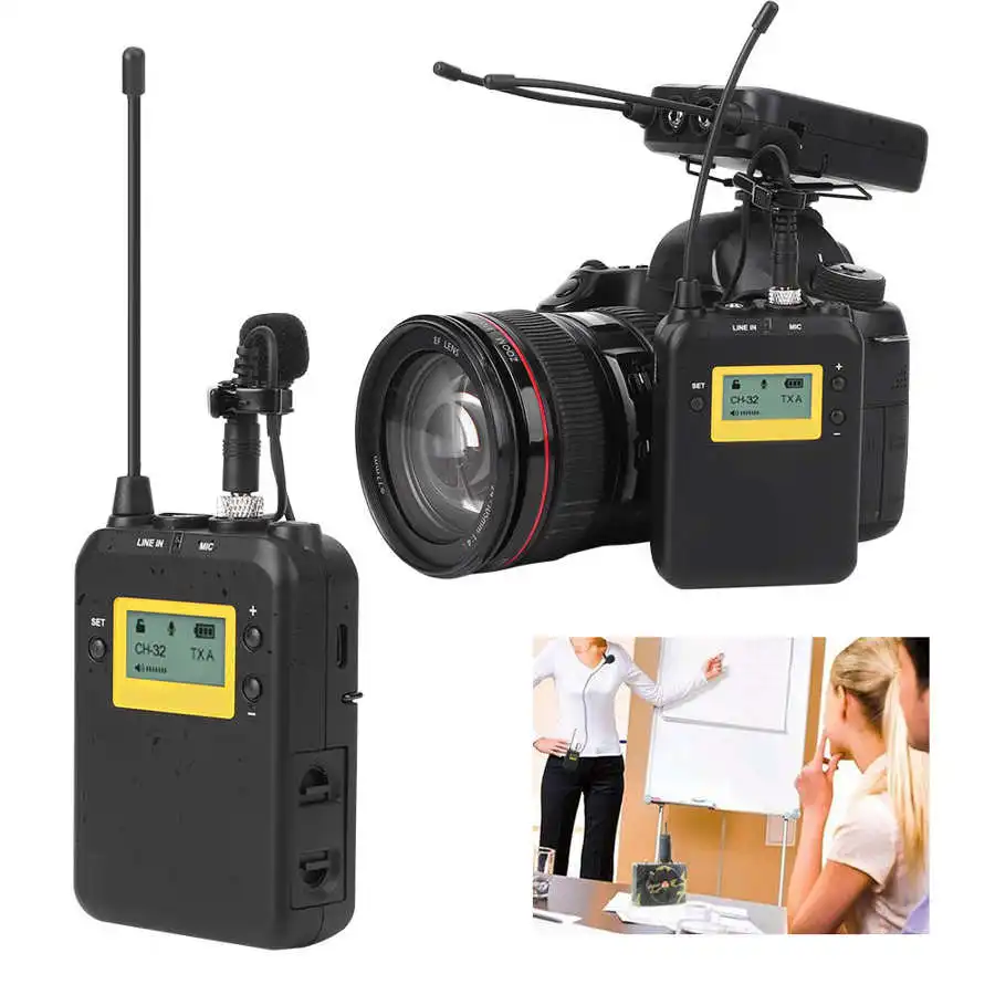 LENSGO LWM-328C 2 в 1 мобильный телефон живой профессиональный беспроводной воротник с