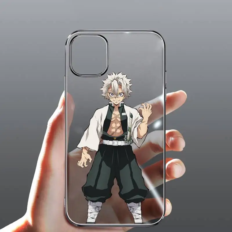 

Anime Demon Slayer Phone Case Transparent for Clear iPhone case 11 12 mini pro XS MAX 8 7 6 6S Plus X 5S SE 2020 XR