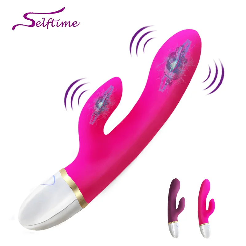 Женский силиконовый вибратор Кролик для точки G игрушки взрослых с USB зарядкой