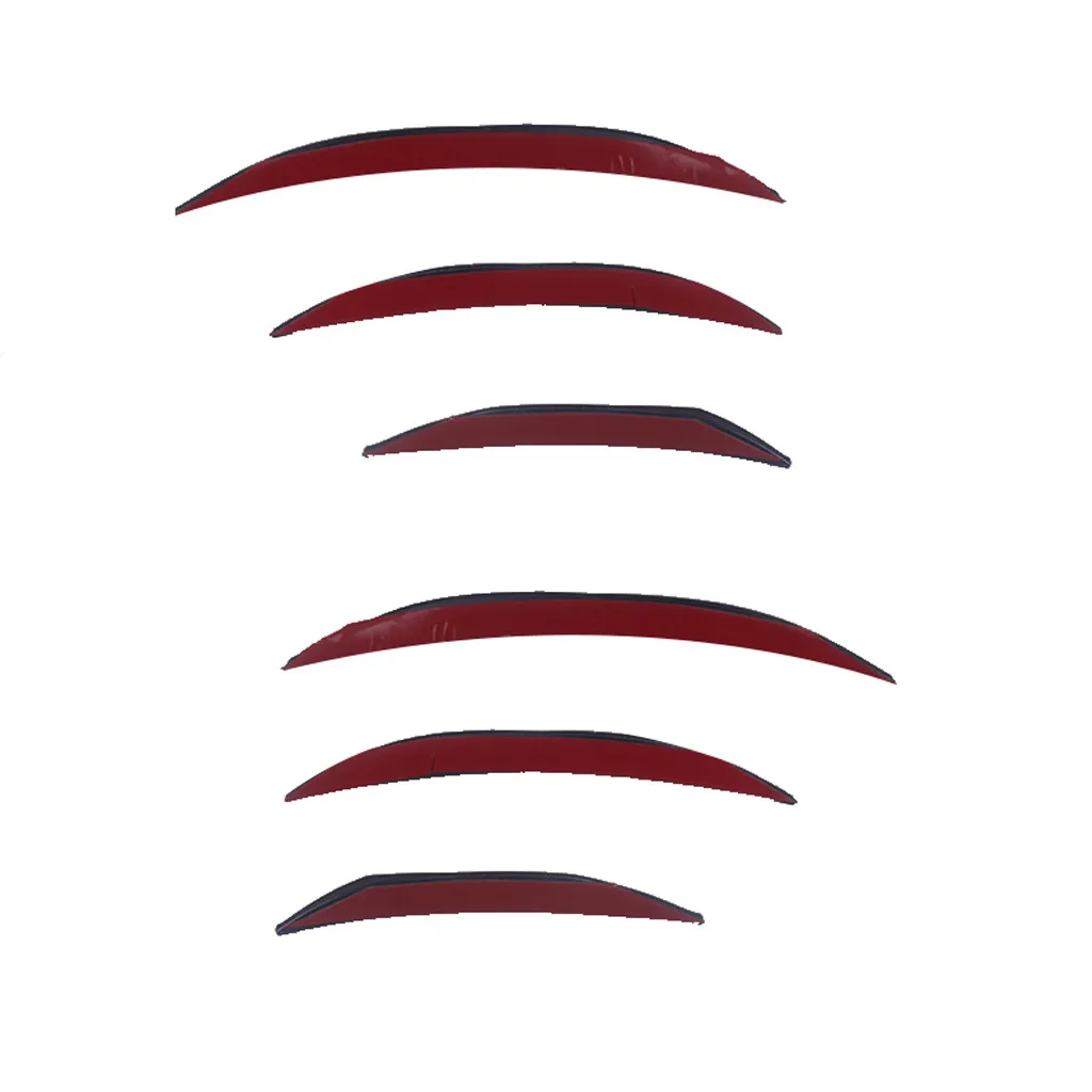 Универсальный черный спойлер из углеродного волокна 6 шт./компл. канарелки для