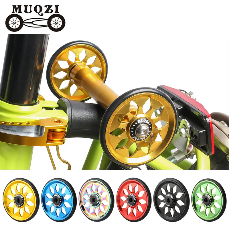 

MUQZI для складного велосипеда Бромптона легкое колесо CNC Сверхлегкий подшипник из алюминиевого сплава задняя грузовая стойка с толчком для к...