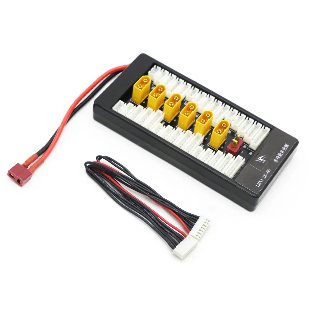 Мульти 2S-6S Lipo параллельная сбалансированная плата для зарядки XT60 Разъем RC