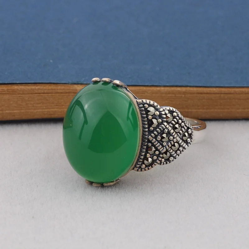 

sterling silver ring s925 pure silver jewelry fashion Thai silver restoring ancient ways the mark six claw ring female