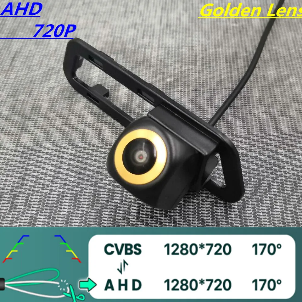 

AHD 720P/1080P Golden Lens Car Rear View Camera For Nissan Tiida/Pulsar Hatchback 2011 2012 2013 2014 Reverse Vehicle Monitor