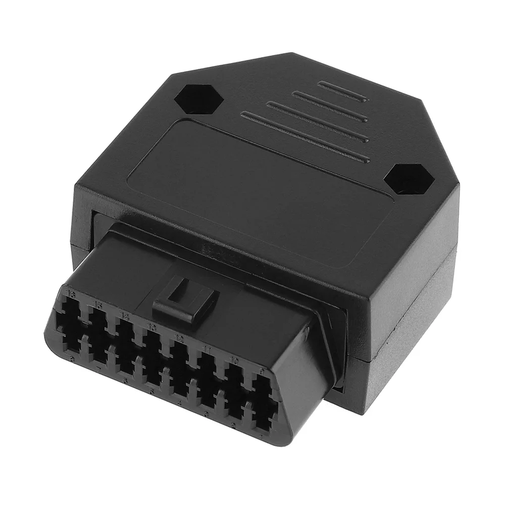 OBD II пластиковый 16 контактный гнездовой угловой разъем гнездо для провода