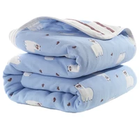 baby swaddle blankets newborn muslin cotton 6 layers swaddle wraps children gauze receiving blankets kids cover bedding