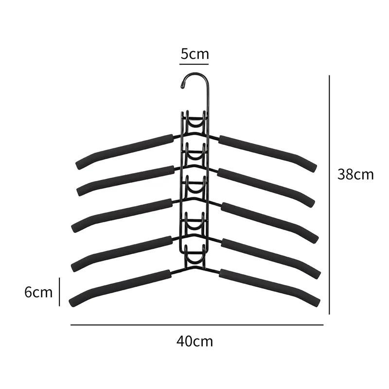 

5 In 1 Hangers Anti Slip Pants Clothes Organizer Magic Design Space Saving Multi-Function Drying Racks Scarf Storage HOT SELL