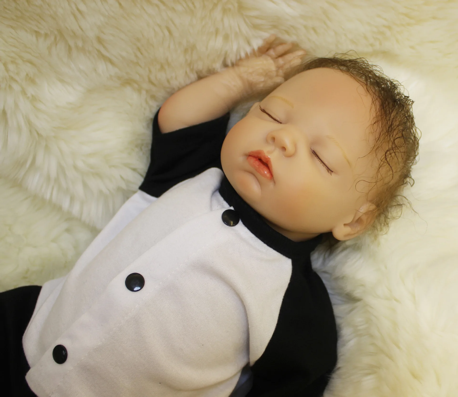 

Xvertex Reborn Kit Reborn Baby beautiful 18 Inches Unpainted Unfinished Doll Parts Reborn Doll silicone