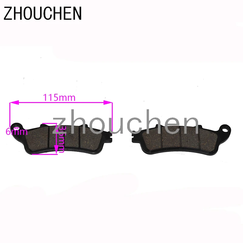 Передняя и задняя Тормозные колодки для мотоцикла HONDA Фес 250 Foresight 2000 2001 2002 2003 2004 2005