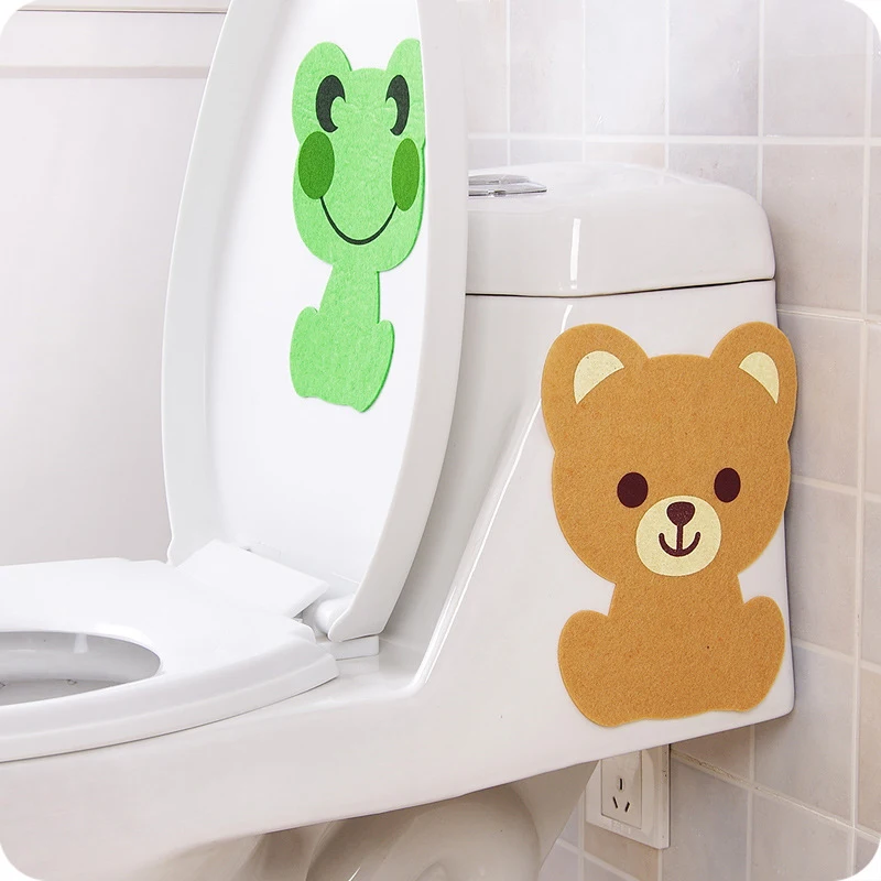 

1pc Toilet Stickers Cartoon Animal Bathroom Toilet Deodorant Paste Stickers Pad Diy Wc Washroom Pvc Posters Wall Art Decals