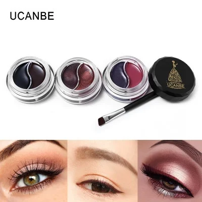 Follome Double Color Eyeliner Cream Professional Long-lasting Black Easy to Wear Waterproof Makeup Tool Matte Eyeshadow |