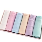 Трусики женские хлопковые, 6 шт.партия, однотонное нижнее белье, размера плюс