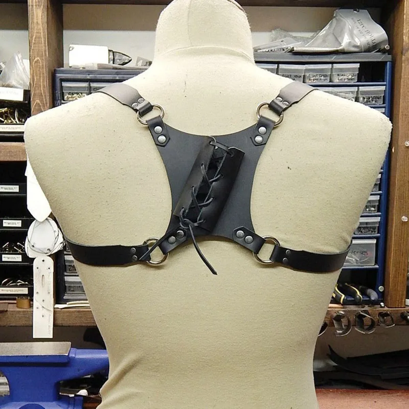 Винтажный костюм для косплея взрослых кожаная задняя подвеска меча