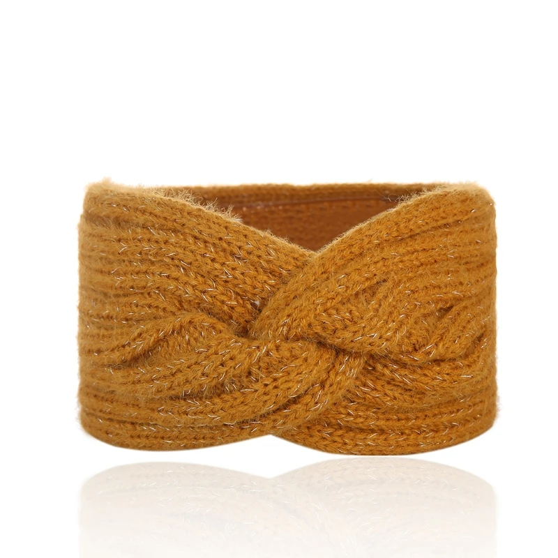 

Winter Knitted Headband Women Crochet Braided Hair Band Ear Warmer Head Wraps 6XDA