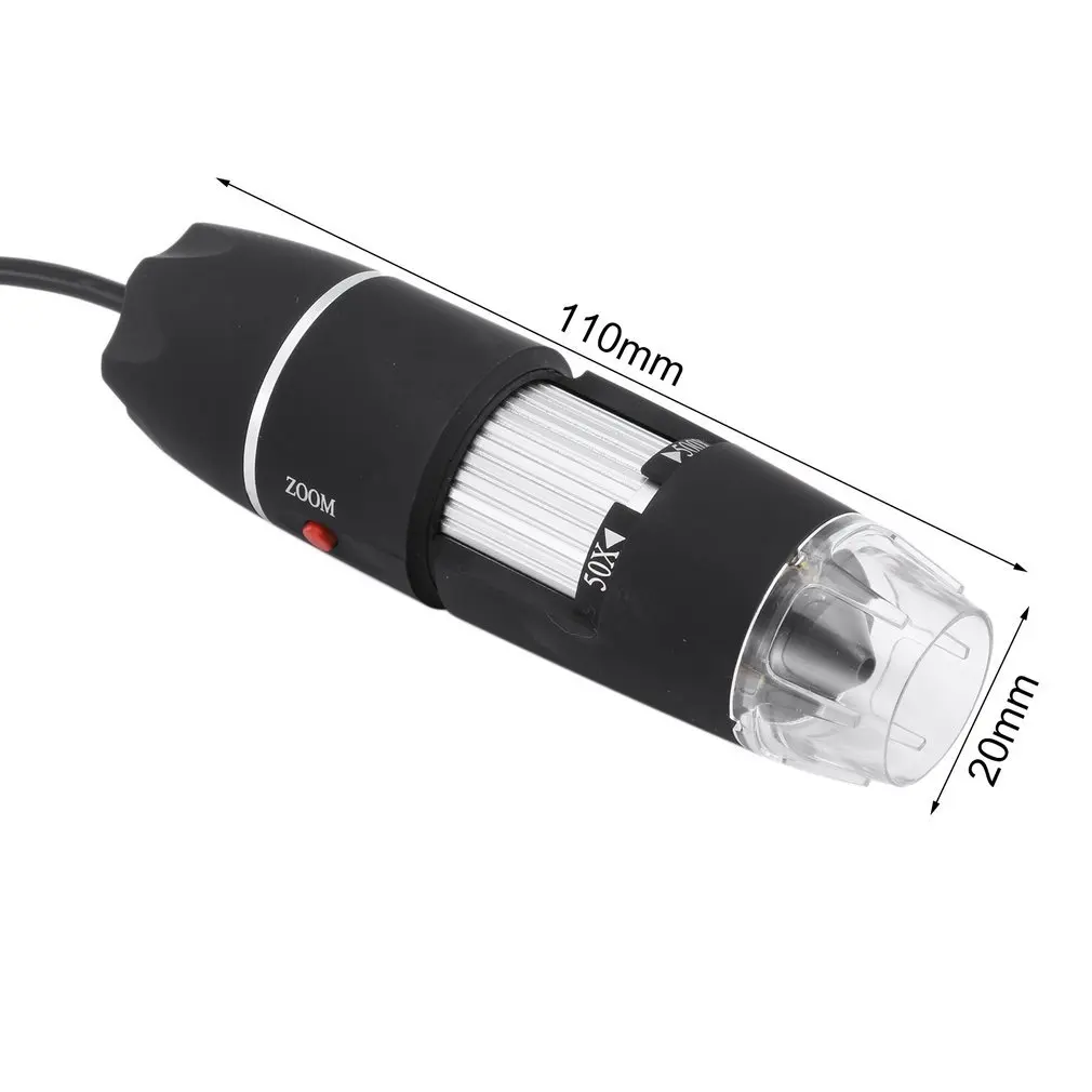 

USB Electronics Digital Microscope 50X to 500X Magnifying Electron Biological Endoscope Built Led Lights with Bracket and CD