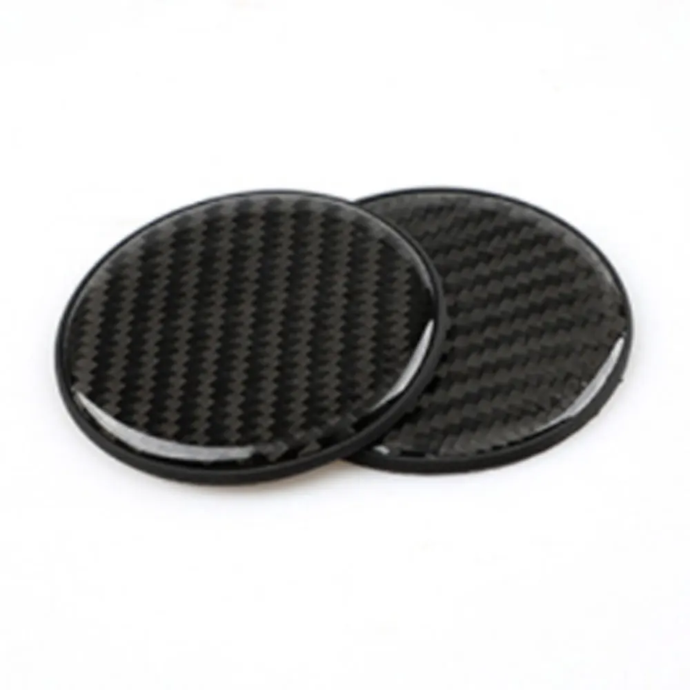 

Car Non-slip Water Cup Pad Carbon Fiber Pattern Mat For Bottle Holder Coaster Car ​Interior Anti-skid Cup Holders 7cm