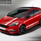 Декоративная наклейка для кузова автомобиля, двери, боковой юбки s для Ford Focus 2 3 MK2 MK3, полосатая наклейка на капот автомобиля, спортивные полосы, виниловые наклейки