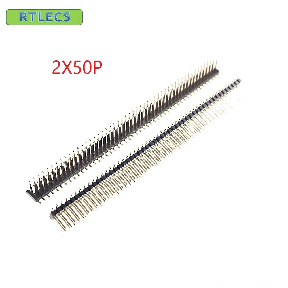 Штекерный разъем 1000 мм 2x50 P 100 шт. 1 27 двухрядный прямой PCB SMT штекерные разъемы