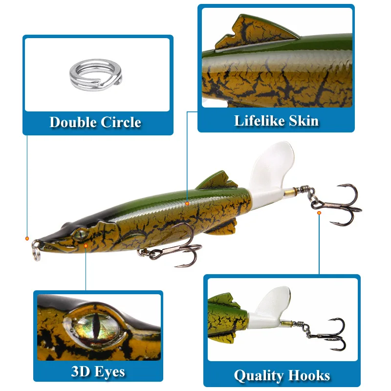 

8PCS/lot Fishing Lures Hard Baits Artificial bait pencil lure fish Wobblers feeder Fishing Tackle pesca crocodile tractor bait