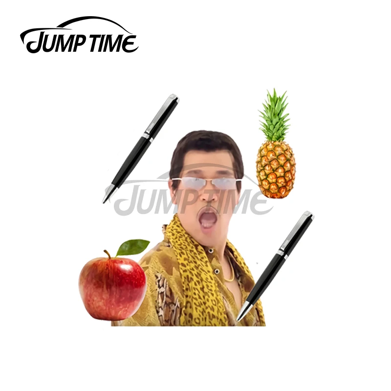 Стикер JumpTime 13x5 5 см в виде ананаса яблока граффити стикер аниме водонепроницаемая