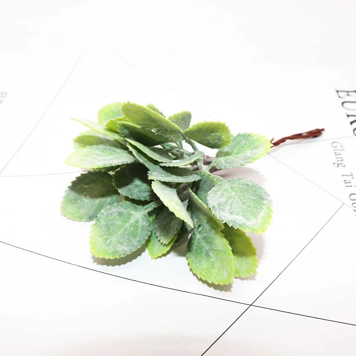 1 6 шт. DIY Скрапбукинг Рождественская гирлянда искусственные растения помпон искусственные цветы для Декор для дома своими руками поддельные зеленые растения - Цвет: 1