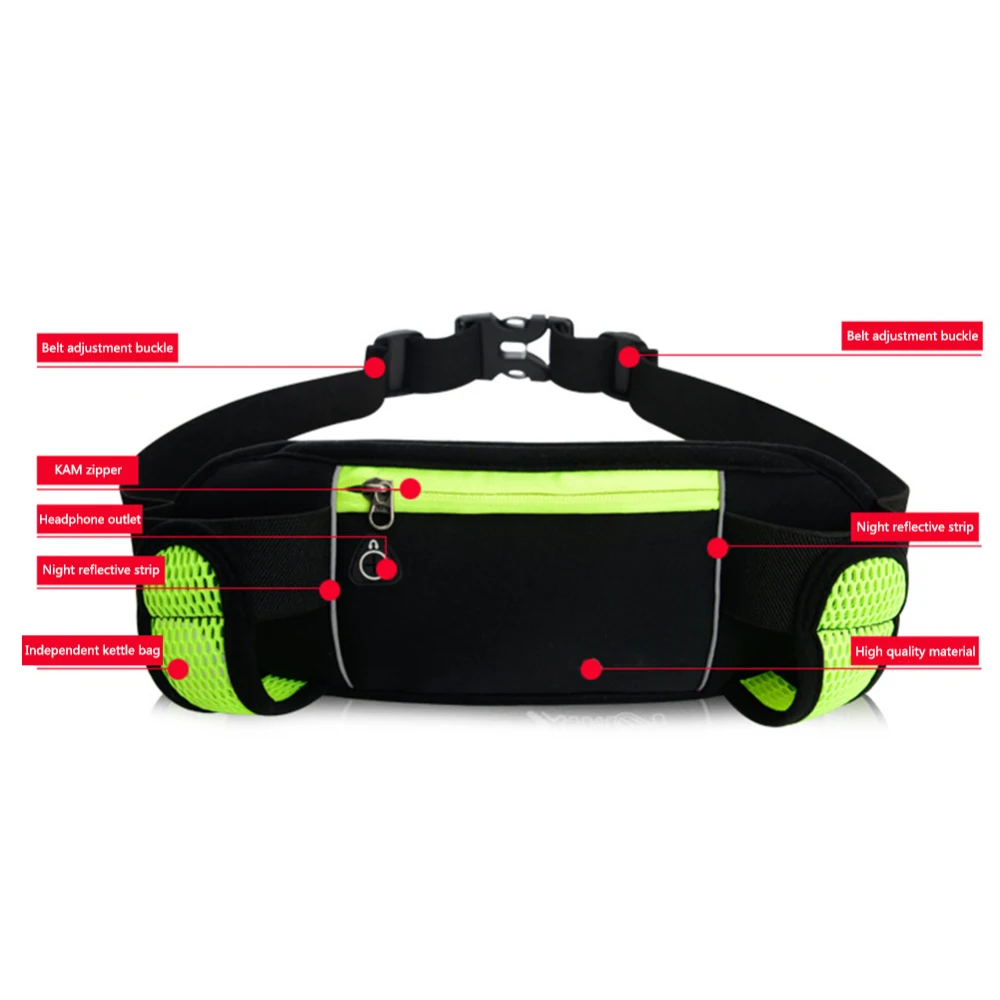 Хлопковые сумки для бега поясная уличная спортивная женская сумка с двойной