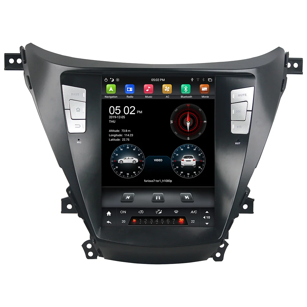 

Автомагнитола CarPlay в стиле Tesla PX6, 9,7 дюйма, Android 9,0, DVD, для Hyundai Elantra 2011-2016, Bluetooth 5,0, Wi-Fi, GPS, легкое подключение