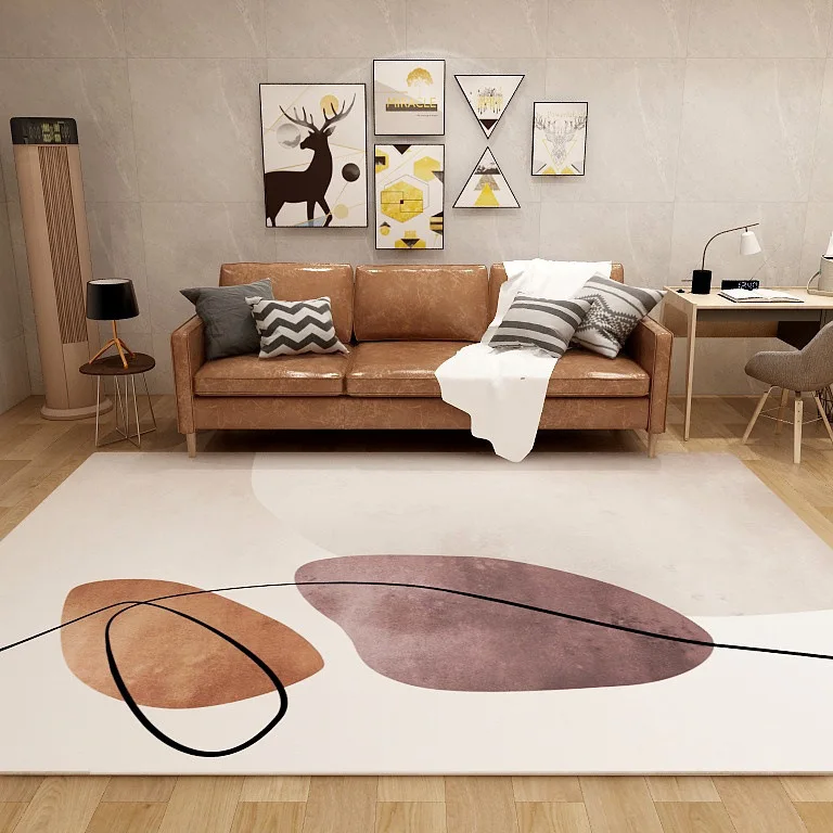 

Light Luxury Modern Minimalist Carpet Living Room Sofa Coffee Table Blanket Home Bedroom Bedside Blanket Can Be Customized