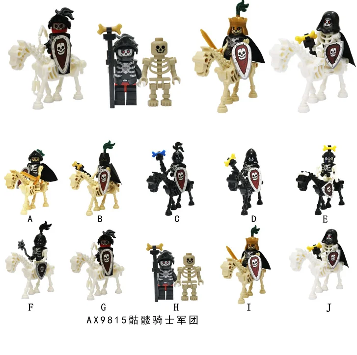 Средневековый замок рыцари фигурки крестовики римский солдат Спартак воин