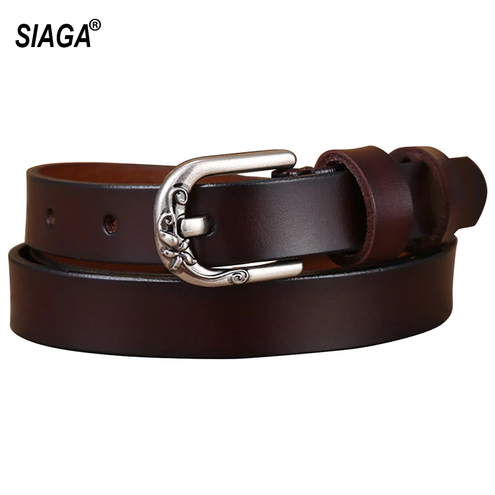 Женский ремень из натуральной кожи с металлической пряжкой 18 мм|Женские ремни| |