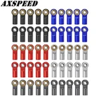 AXSPEED M4 металлические наконечники стержня шаровой шарнир алюминиевая стяжканаконечники стержня стальной шарик для 1:10 осевой SCX10 Tamiya грузовик RC детали гусеничного трактора