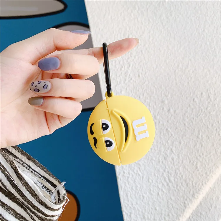 Чехол для наушников Hot Sal 3D Cute Chocolate Bean для Airpods Pro Lovely Cartoon Eco-Friendly PVC Protective Cover 1/2 дюйма.