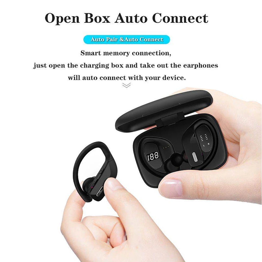 Brand New TWS Wireless Bluetooth Earphone Sports Headset Earbuds Waterproof Headphones with Charging Box For Phone | Электроника