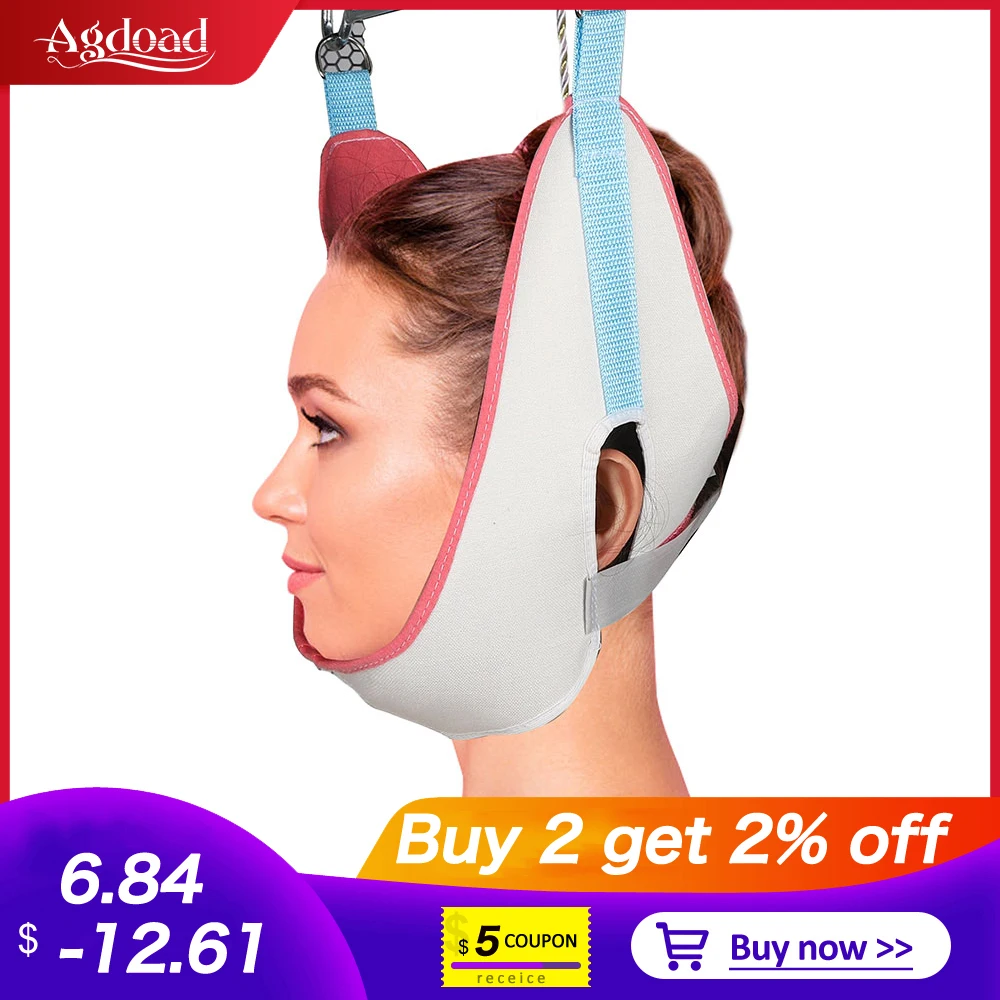 

Quality Cervical Traction Belt Neck Stretcher Band Vertebrae Recovery Health Care Neck Stretch Fixing Straps For Adult Children