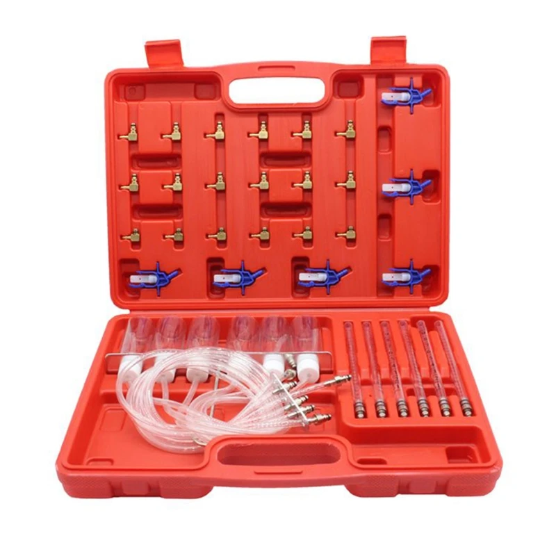 Injector Adaptors Injector Flow Diagnostic Cylinder Common Rail Adaptor Test Tool Kit Copper/ Plastic Fuel Tester