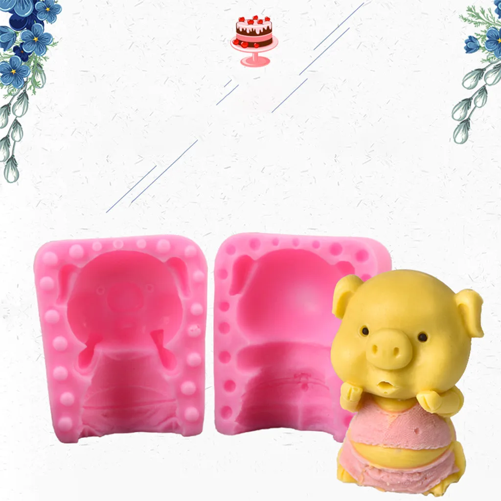 DIY Милая Свинья Форма для выпечки инструмент украшения свинка форма мусс помадка
