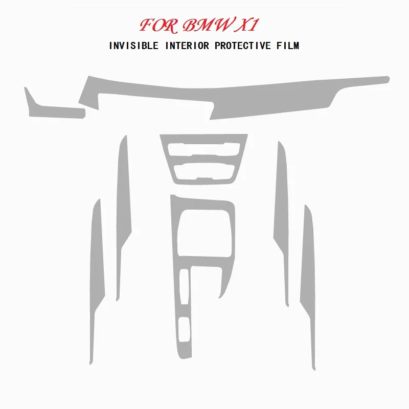 

Invisible Center Console Gear Shift Knob Interior Trim TPU Protective Film Sticker for BMW X1 Car Styling Accessories