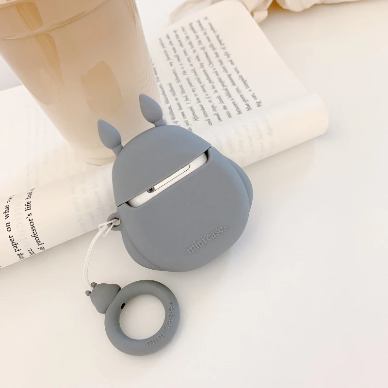 Аниме мультфильм Тоторо беспроводной Bluetooth наушники чехол для Apple Airpods