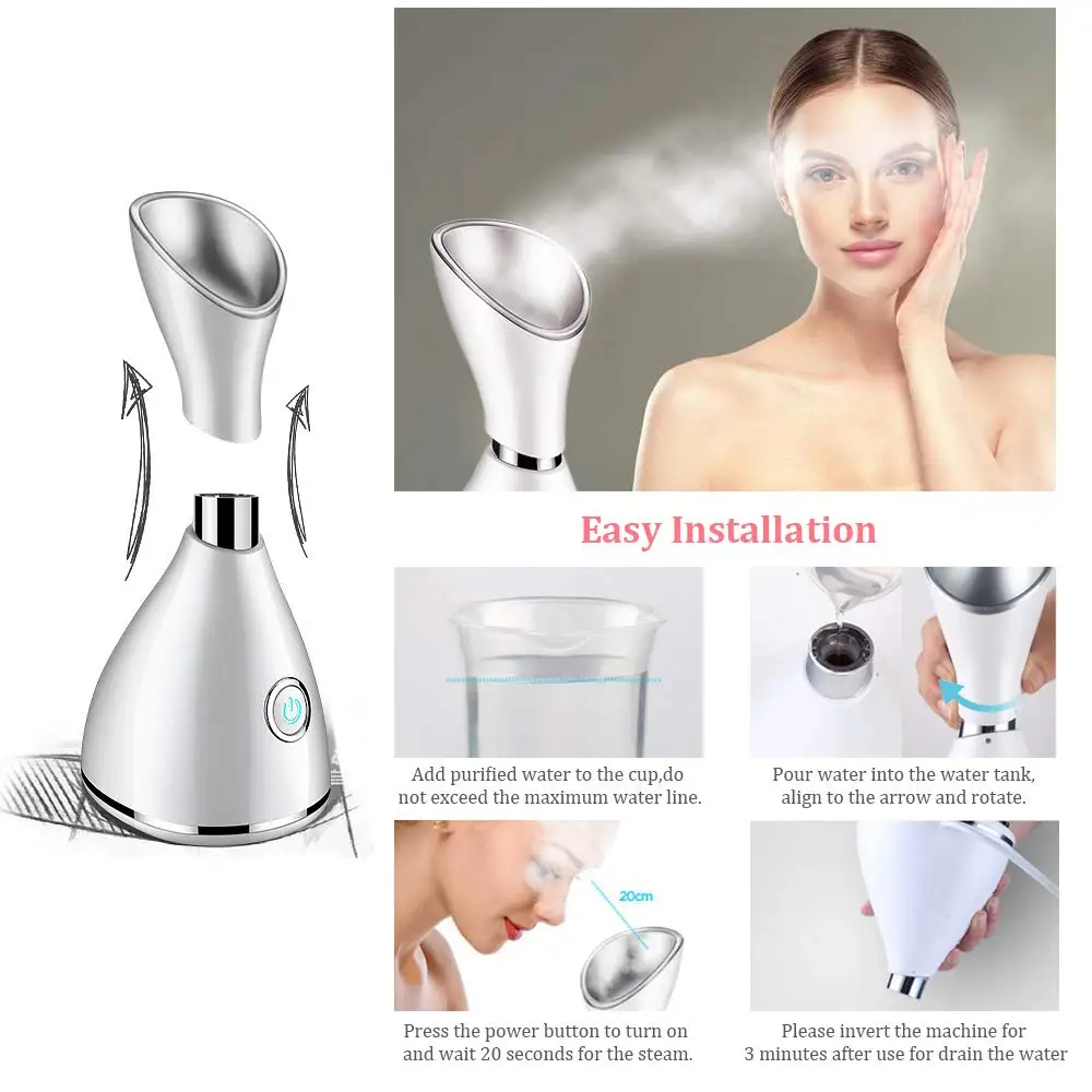 Beauty Nano отпариватель для лица Глубокая чистка домашняя сауна спа Теплый туман