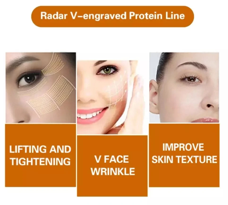 

Needleless Collagen Thread Gold Protein Peptide Line, Water-soluble Collagen Radar Silk Invisible Line Lift Tighten Anti-wrinkle