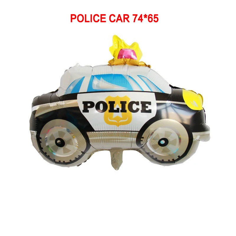 

Children Gifts Birthday Party Decorations Kids Balls DIY Cartoon Car Balloons Fire Truck Car Train Foil Balloon Ambulance Globos