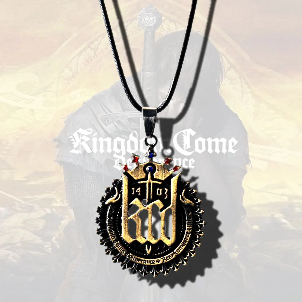 

Kingdom Come: Deliverance Vintage Necklace PS4 Switch Hot Steam Game Chain Aesthetic Necklace Female Necklace Men's Chain Grunge